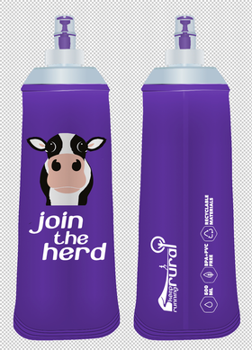 Purple Re-usable Soft Flask